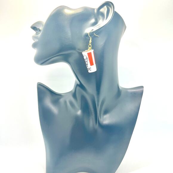 KFC Soda Earrings - Drink Earrings - Fast Food Earrings - Restaurant Earrings - Picture 7 of 9
